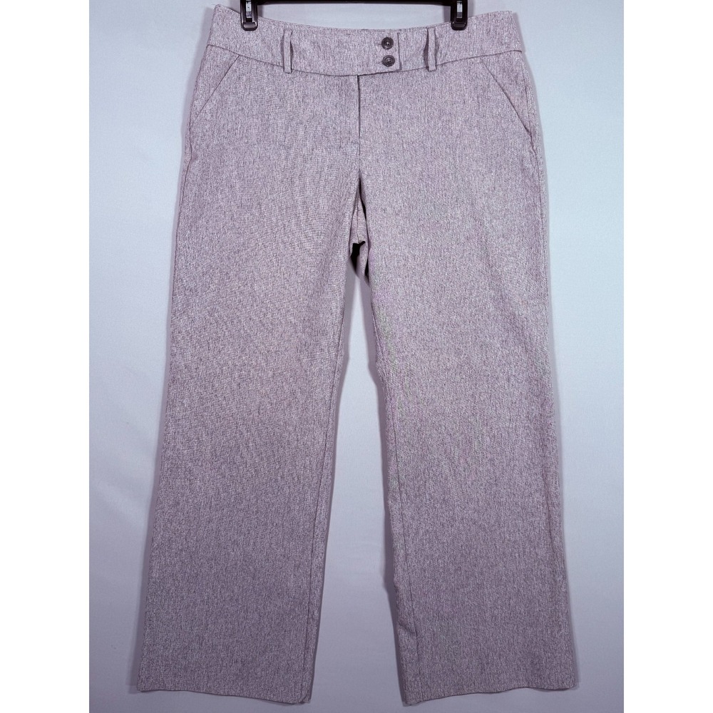 Apt 9 Women Dress Pants Size 16‎ Gray Wide Straight Leg Stretch 38x32" Rise 11"